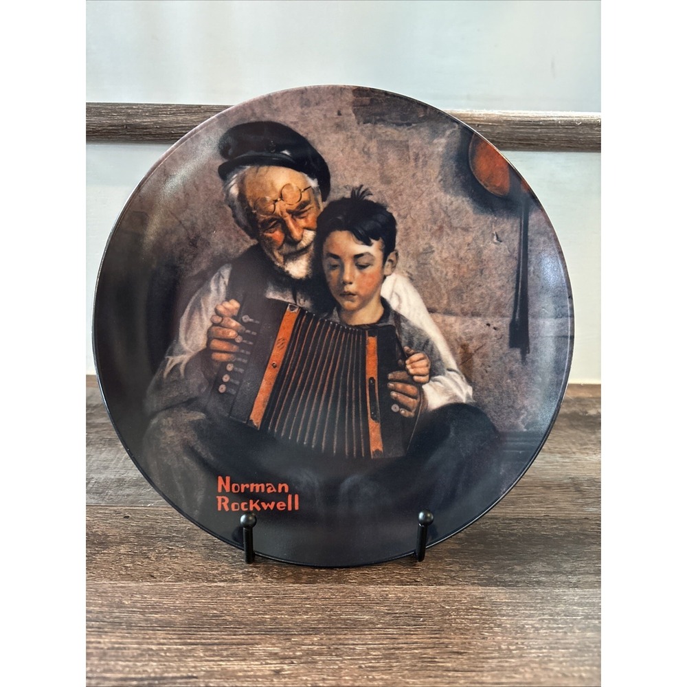 Norman Rockwell "The Music Maker" Collector Plate Knowles Fine China